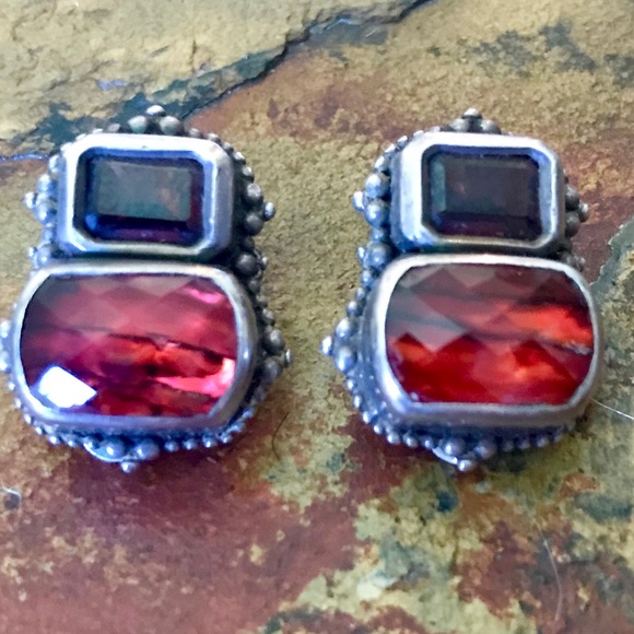 Stephen Dweck Jewelry - Steven Dweck Garnet Quartz Earrings